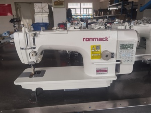 Machine à coudre industrielle automatique à point noué RONMACK RM-5200-D4 avec coupe-fil, moteur et engrenage à grande vitesse - Product Image 2