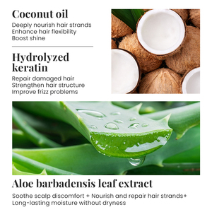 KORMESIC Marca Privada 150ml Mousse Multiusos para Rizos con Queratina Cuidado Capilar Orgánico Anti-Picazón Repara el Cabello Dañado Suaviza el Frizz OEM/ODM - Product Image 3