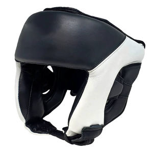 Protège-tête de boxe en cuir écologique de haute qualité avec design et couleur personnalisables, durable et protecteur - Product Image 4