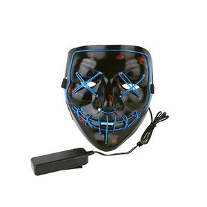 WEL LED neón brillante alambre fiesta máscara Halloween/Navidad elegante payaso <span class=keywords><strong>Joker</strong></span> Rave disfraz al por mayor - Product Image 1