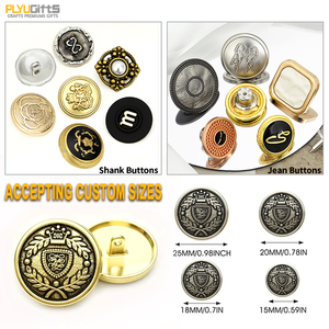Boutons <span class=keywords><strong>fantaisie</strong></span> en métal doré en forme de cœur, logo personnalisé de créateur de luxe, alliage, peinture émaillée, durables, accessoires vestimentaires durables - Product Image 2