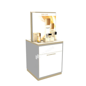 DYaS-GVK-C1 Grau Holz Metall Rack Premium <span class=keywords><strong>Promotion</strong></span> Stand Moderne Vitrine Display Racks für Parfums - Product Image 5