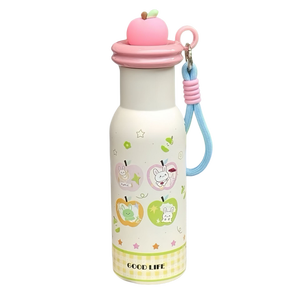 Nouvelle tasse en acier inoxydable 304 de haute qualité pour enfants, motif dessin animé Apple Paradise, pour filles - Product Image 2