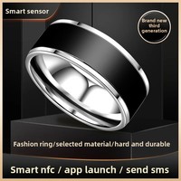 Nuovo Anello Intelligente NFC Programmabile 2026 con Rilevamento della Temperatura, Impermeabile IP68, Anello Digitale per Controllo Accessi Telefono Android