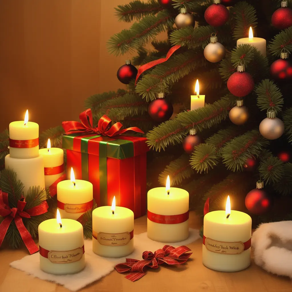 Рождественская распродажа, большая роскошная Ароматизированная свеча ручной работы, соевый воск