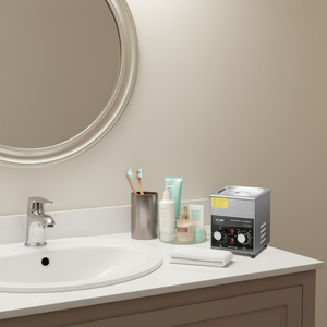 Nettoyeur à ultrasons Vevor 2L en acier inoxydable avec commandes mécaniques pour bijoux, prothèses dentaires, lunettes et nettoyage domestique - Product Image 2