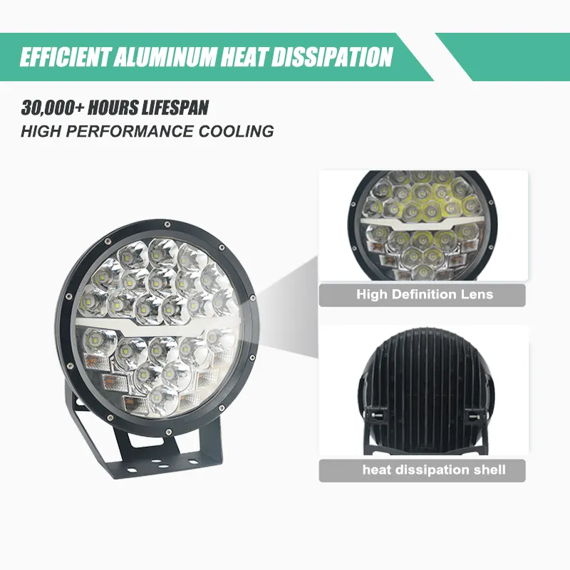 Led Spot Driving Lights 220w Multi-functional Led Driving Light 9-60v Led Light Work 9 Inch Truck Led Spot Light