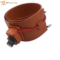 Calentador de Tambor de Silicona Flexible de Alta Eficiencia, Banda Calefactora Impermeable de 200L con Controlador Digital de Temperatura
