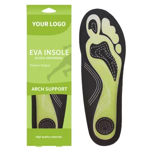 Inserto de zapato absorbente de golpes EVA Plantilla ortopédica cómoda para fascitis plantar Soporte de arco Plantillas ortopédicas de pie plano