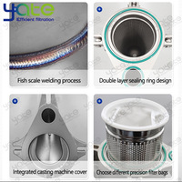 Filtre à eau en acier inoxydable 304/316 de style girafe, à sac unique, dispositif de filtration de qualité alimentaire pour le traitement du miel