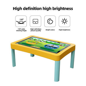 Nouveau design <span class=keywords><strong>de</strong></span> <span class=keywords><strong>table</strong></span> <span class=keywords><strong>de</strong></span> <span class=keywords><strong>jeu</strong></span> intérieure interactive <span class=keywords><strong>à</strong></span> <span class=keywords><strong>écran</strong></span> <span class=keywords><strong>tactile</strong></span> numérique intelligent Chargement sans fil Garantie d'un an pour l'école des cafés - Product Image 4