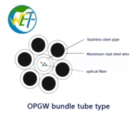 Factory Price WOLF OPGW ADSS G652D Optical Fiber Cable 6-72 Core Tension Power Aerial Overhead