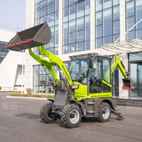 Promo Panas Mini Backhoe Loader Diesel 4X4 Multifungsi All-in-One untuk Pertanian Retroexcavadora