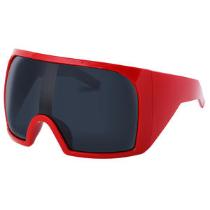 Lunettes de soleil surdimensionnées de style punk unisexe, protection UV400, monture en PC, protection solaire pour les sports de plein air, verres de classe 2 - Product Image 2