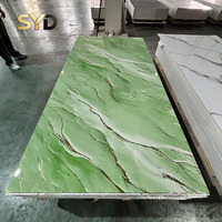Panneau PVC UV effet marbre brillant 3 mm pour appartement, design graphique, télévision, cuisine, usage domestique