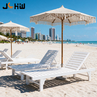Vente directe d'usine, chaise longue de plage en bois de pin naturel personnalisée, chaise longue moderne pour l'extérieur, pour hôtel, villa, complexe hôtelier