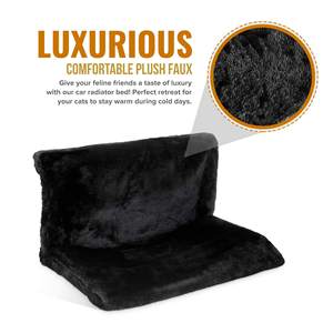 Lit chauffant pour <span class=keywords><strong>chat</strong></span> et chien, lit en polaire pour animaux de compagnie, hamac pour chats avec un cadre détachable robuste - Product Image 2