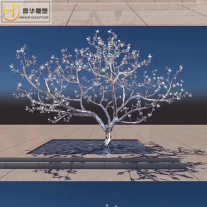 Jiahua Sculpture Stainless Steel <b>Tree</b> Branch Sculpture Polished Irregular Shape <b>Outdoor</b> Garden Decoration - Product Image 5