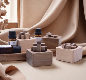 Diffusore personalizzato di olio essenziale aromaterapia in legno profumato catasta di legna per casa ufficio auto guardaroba sala Yoga - Product Image 3