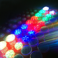 Cabujones de luz e14 rgb para entretenimiento de carnaval, luz de 60mm, con programa automático, píxel Led, AC24V