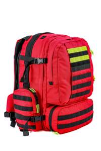 Grand sac à dos de traumatologie robuste rouge EMS médical tactique premiers soins résistant à l'eau fermeture à glissière en nylon durable - Product Image 4