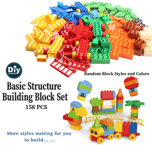 ชุดบล็อกก่อสร้างแบบคลาสสิกพื้นฐานชุดอิฐพลาสติกรูปทรงต่างๆสร้างสรรค์บล็อกตัวต่อขนาดใหญ่ของเล่นเพื่อการศึกษา - Product Image 4