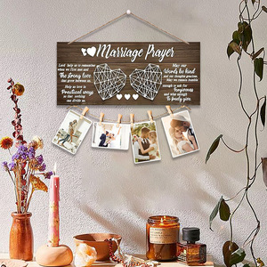ของตกแต่งวันวาเลนไทน์พร้อมส่ง, คลิปหนีบรูปไม้แขวนผนัง, ของตกแต่งงานแต่งงาน, ของตกแต่งผนังรูปภาพ - Product Image 4