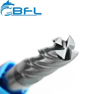 BFL Solid Carbide 4 Flute Corner Radius End Mil HRC45 Phay Cutter Kim Loại Cắt Máy Cắt Với Thay Thế Dao