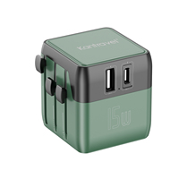 Adaptateur universel de voyage multifonction USB + Type-C 20WPD Mini, chargeur universel international
