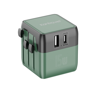 Adaptador <span class=keywords><strong>Universal</strong></span> Mini USB + Type-C 20WPD, Carregador Multifuncional de Viagem, Adaptador Internacional <span class=keywords><strong>Universal</strong></span> - Product Image 5