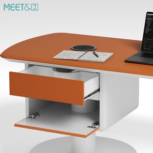 Escritorio Ejecutivo Giratorio Moderno de Alta Gama, Muebles de Oficina de Madera, Modulares, Extensibles, Convertibles, Giratorios, para Jefe/Director General - Product Image 3