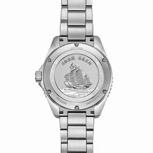 Reloj de Negocios Beijing Zheng He's Treasure Ship, con Cristal de Zafiro, Mecanismo Automático, Acero Inoxidable, Degradado Verde - Product Image 6