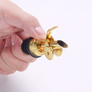 Vòi Rót Màu Vàng Bạc Cho Chai Vòi Rót Bằng Thép Không Gỉ Trọng Lượng Vòi Rót Dầu Ô Liu Lật Tự Động - Product Image 2