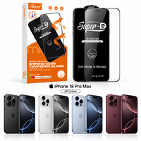 Protecteur d'écran en verre trempé incurvé 3D MIETUBL Super-D 9H pour iPhone 18 Pro Max DUO HD anti-rayures, couverture complète
