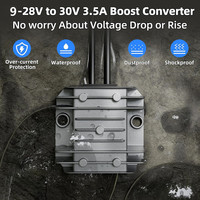 Solution d'alimentation pour camping-car 12V 24V vers 30V 3.5A Câble DC de 98 cm pour Starlink Mini Satellite Internet Convertisseur DC-DC Step Up