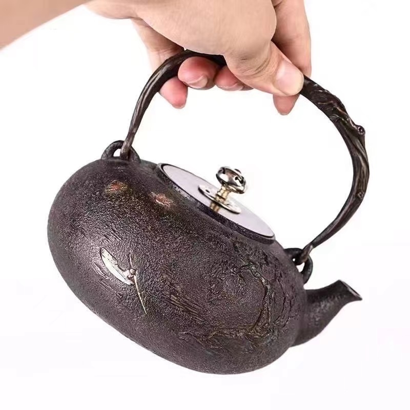 古董日本tetsuin手工铸铁水壶旧铁茶壶水罐铜盖| Alibaba.com