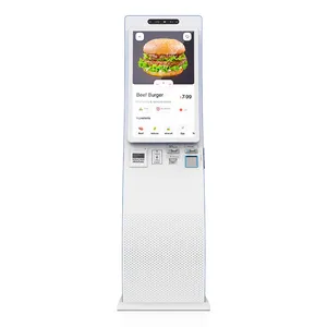 Usingwin 23.6 ''Smart Restaurant Order Pos Betaalterminal Kiosk Self Service Touchscreen Self-Service Kiosk