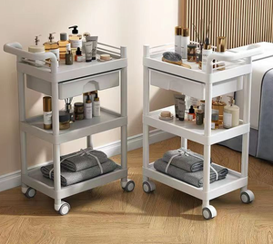 Carrito de metal de fábrica para peluquería y salón de belleza Carrito de herramientas de barbería multifunción para hoteles Baños y supermercados - Product Image 3