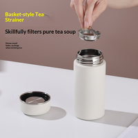 Mini Tasse Isotherme en Acier Inoxydable avec Séparateur de Thé, Anti-Fuite, Portable, Cadeau d'Affaires pour Hommes et Femmes