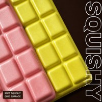 Vente en gros OEM Logo personnalisé Mignon Super Doux Barre de Chocolat Squishy Anti-stress Jouet de Bureau en Gros