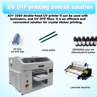 Petite imprimante UV de bureau A3, imprimante UV pour badge, thermos, montre, imprimante DTF, imprimante à jet d'encre pour bouteille en acrylique, film AB