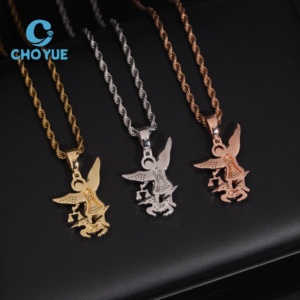 Colgantes de Plata de Ley 925 de Alta Calidad con Corona de Moissanita Puntiaguda de Jesús, Joyería Hip Hop Iced Out Unisex con Certificado GRA - Product Image 1