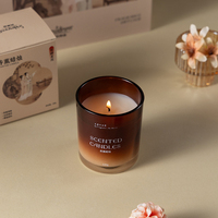 Meilleures ventes de pots en verre personnalisés, décoration de maison de luxe, parfum, logo personnalisé, cire de soja biologique, cire de noix de coco, bougies parfumées de luxe