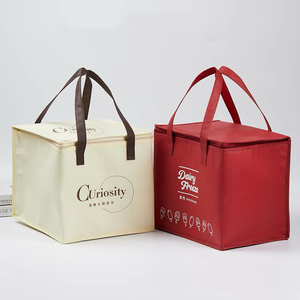 Sac isotherme grande capacité en non-tissé pour repas chauds avec fermeture éclair, sac à déjeuner multifonction - Product Image 4