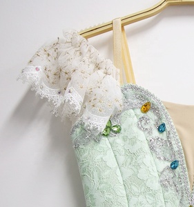 R0009 Vente en gros Robe de ballet romantique longue de couleur vert menthe pour femmes, costume de scène de performance, vêtements de danse - Product Image 3