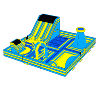 Parc d'attractions aquatique gonflable pour enfants personnalisé en usine