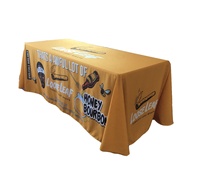 Nappe de table personnalisée avec logo et taille sur mesure, nappe de table pour salon professionnel, chemin de table au design personnalisé
