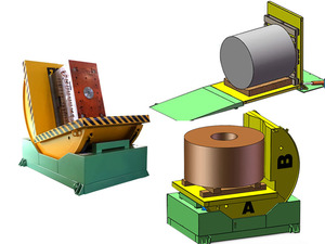 رافعة قوالب كهربائية صناعية بزاوية 90 درجة مع محامل وصندوق تروس |   آلة تقليب القوالب من جوما - Product Image 6