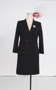 Ropa de Talla Grande para Mujer, Traje Elegante de Manga Larga para Oficina, Conjunto de Dos Piezas, Vestido de Negocios de Talla Grande - Product Image 6