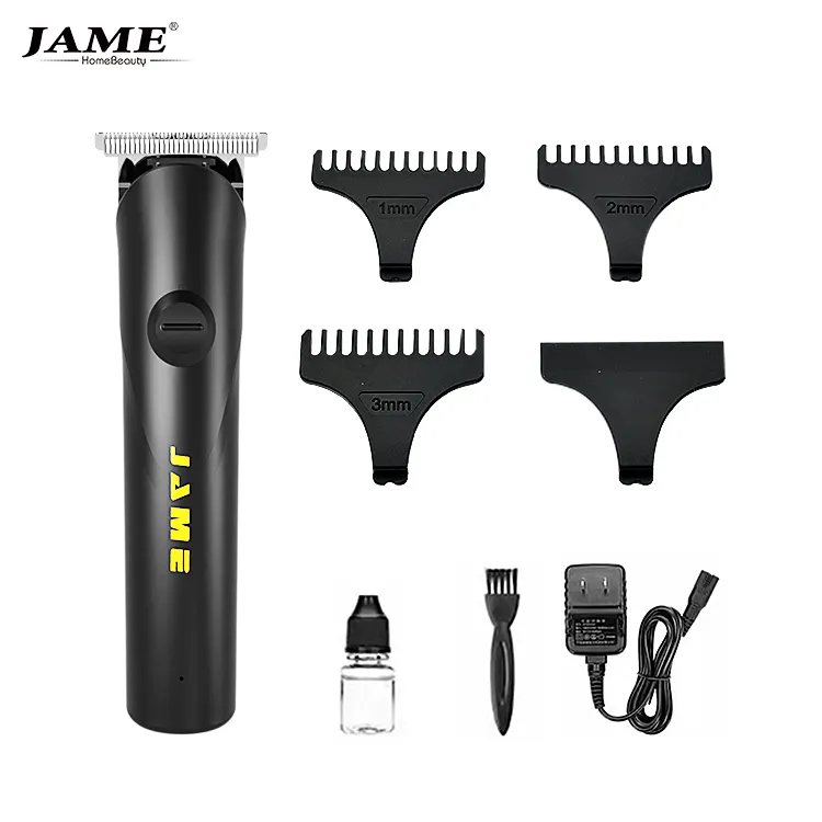Jame JM-715 tondeuse à cheveux professionnelle pour hommes, tondeuse à cheveux à lame en T, tondeuse à barbe de précision, tondeuse à cheveux électrique sans fil